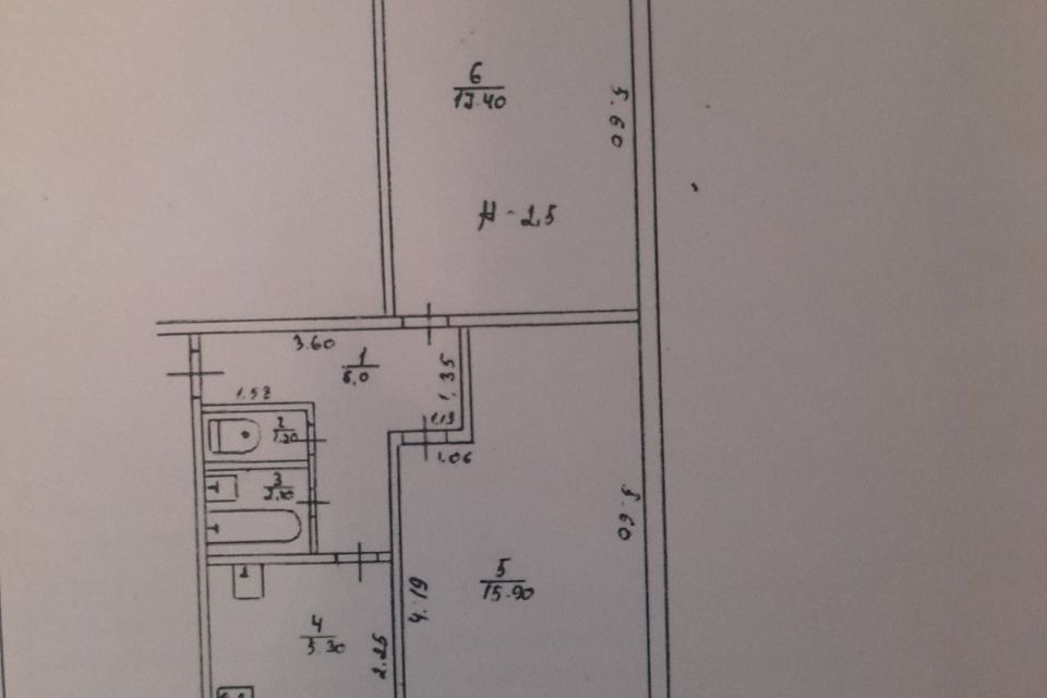 Продаётся 2-комнатная квартира, 48.7 м²
