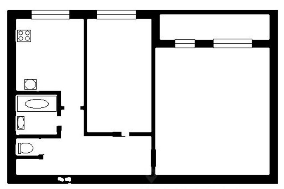 Продаётся 2-комнатная квартира, 46 м²