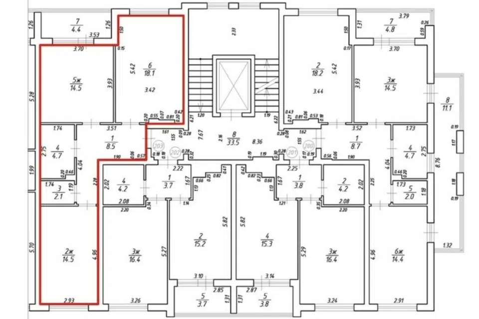 Продаётся 2-комнатная квартира, 62.4 м²