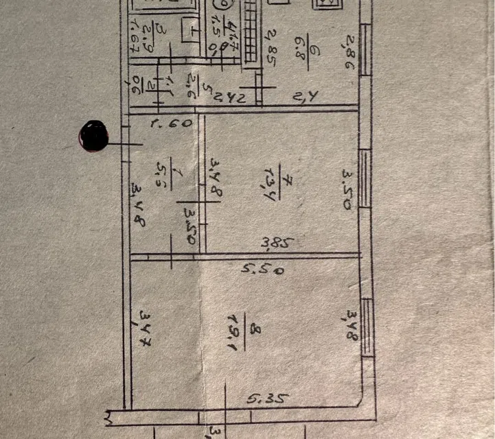 Продаётся 2-комнатная квартира, 53 м²