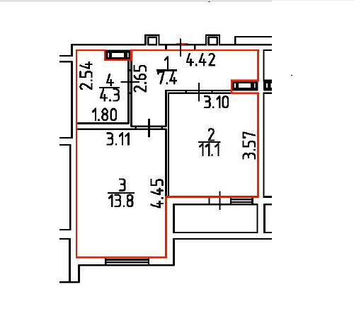Продаётся 1-комнатная квартира, 37 м²