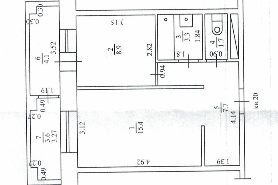 Продаётся 1-комнатная квартира, 37 м²