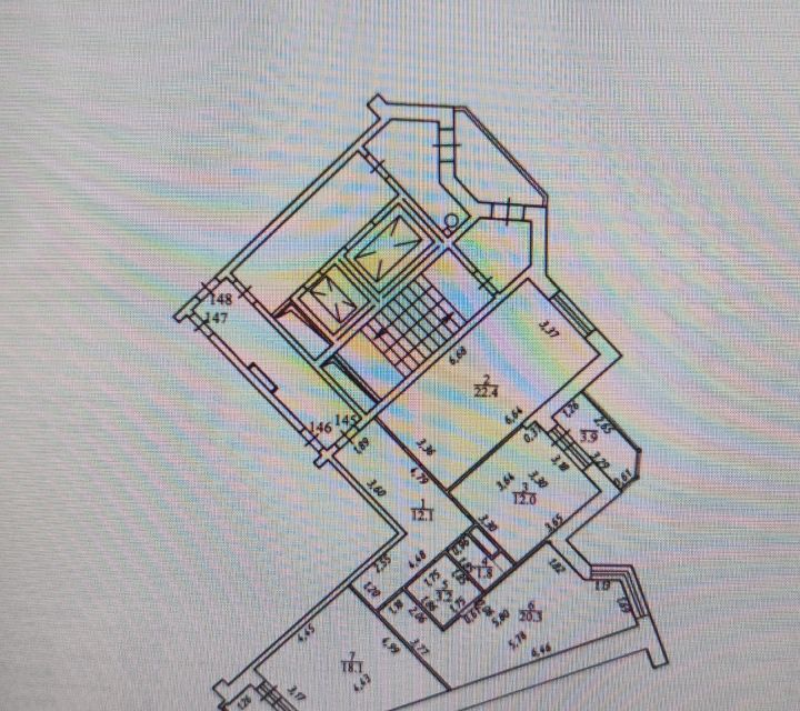 Продаётся 3-комнатная квартира, 89.9 м²
