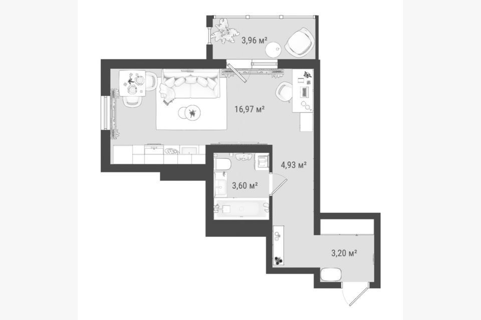 Продаётся 1-комнатная квартира, 28.5 м²