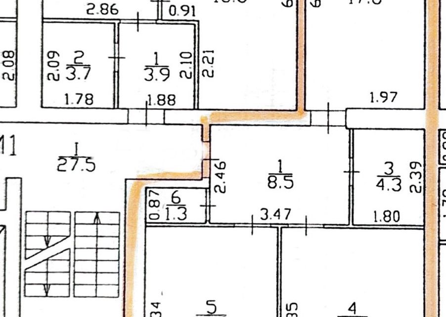 Продаётся 2-комнатная квартира, 61.7 м²