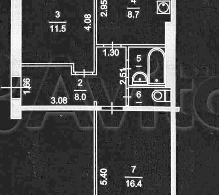 Продаётся 2-комнатная квартира, 47.5 м²