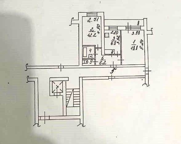 Продаётся 2-комнатная квартира, 49 м²