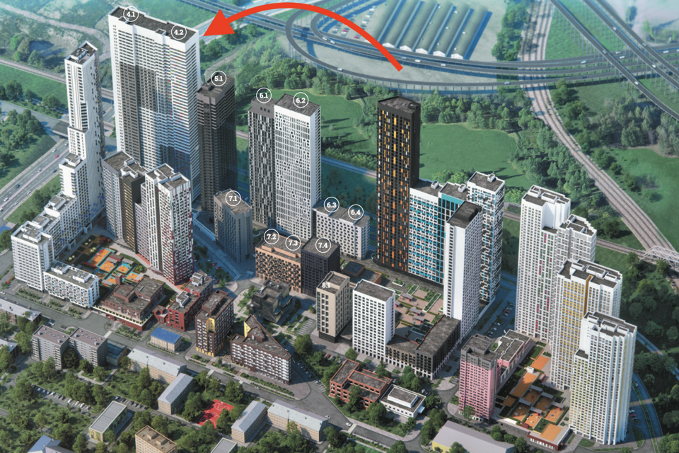 Продаётся 1-комнатная квартира, 45.05 м²