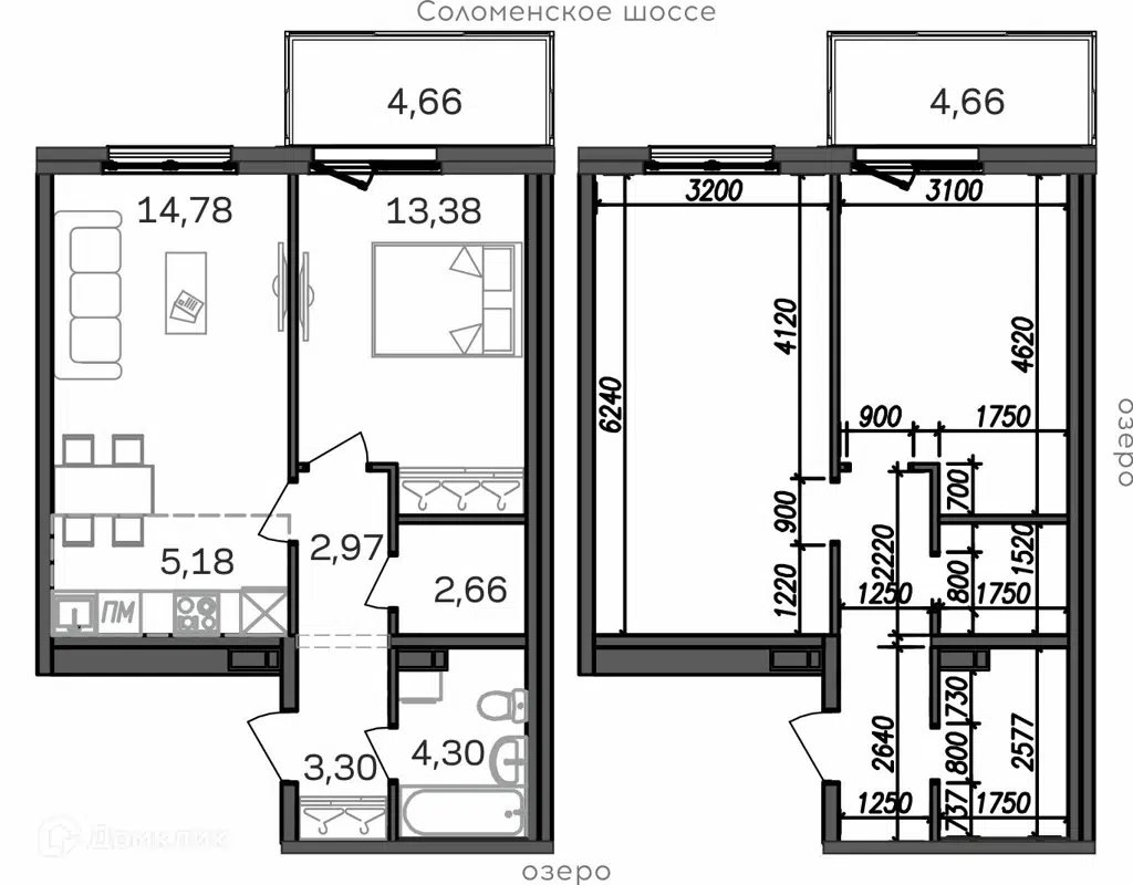 Купить 2-комнатную квартиру, 51.23 м² в ЖК TALOJARVI город у воды  (Талоярви) по адресу Республика Карелия, Петрозаводск, район Северная  промзона, территория Вороний Наволок, микрорайон Талоярви, недорого –  Домклик