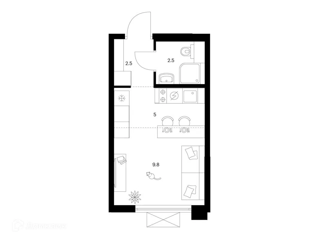 Купить студию, 19.8 м² в ЖК Зелёный парк по адресу Москва, Зеленоград,  Георгиевский проспект, 27к1, метро недорого – Домклик