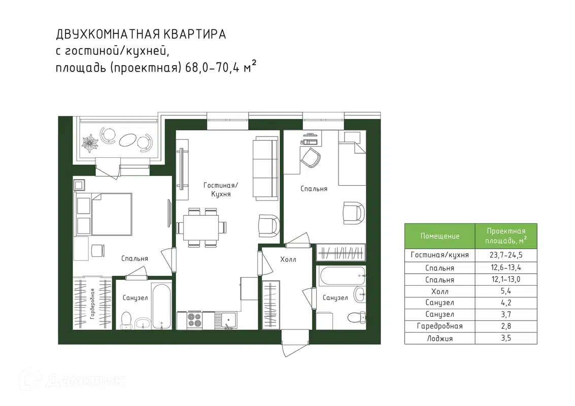 Купить 2-комнатную квартиру, 70.4 м² в ЖК Импульс по адресу  Ханты-Мансийский автономный округ, Нижневартовск, улица Мира, 29, недорого  – Домклик