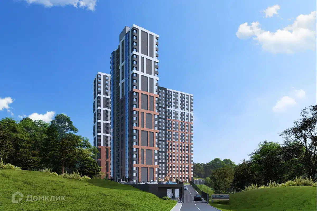 Купить 3-комнатную квартиру, 62 м² в ЖК Greenwood (Гринвуд) по адресу  Приморский край, Владивосток, улица Нейбута, 137, недорого – Домклик