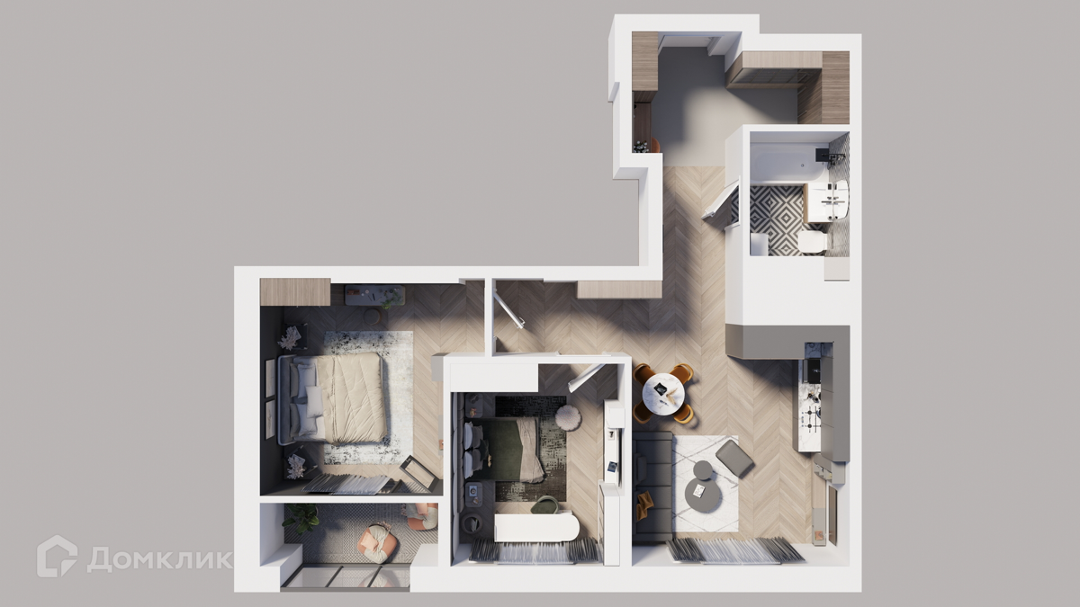 Купить 2-комнатную квартиру, 62.07 м² в ЖК Тишина по адресу Свердловская  область, Екатеринбург, жилой район Вторчермет, улица Ляпустина, 3, недорого  – Домклик