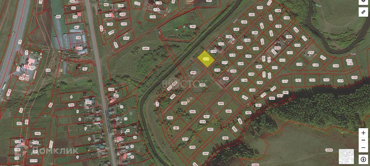 Кадастровый земельный участок. Ведение садоводства. Ижс и снт. Лпх земли населенных пунктов. 75 соток.