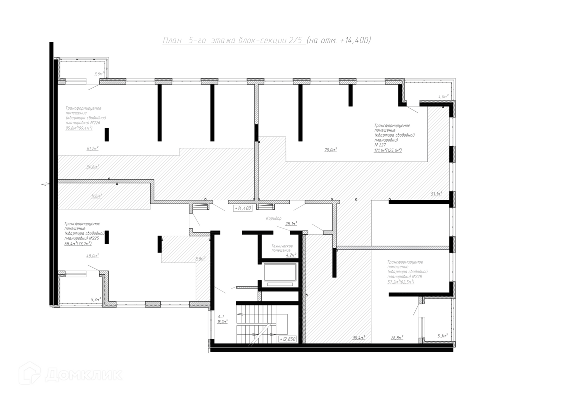 Купить 5-комнатную квартиру, 125.1 м² в ЖК Уютный квартал по адресу Кемерово,  улица Терешковой, 2, недорого – Домклик