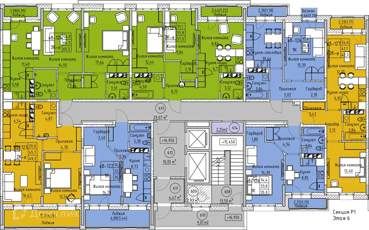 Купить 1-комнатную квартиру, 35.7 м² в ЖК Микрорайон КЕНОН РИВЬЕРА ПАРК по  адресу Забайкальский край, Чита, проспект Маршала Жукова, 8, недорого –  Домклик