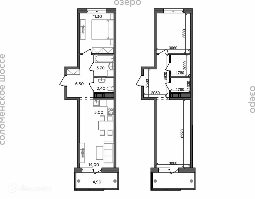 Купить 2-комнатную квартиру, 47.8 м² в ЖК TALOJARVI город у воды (Талоярви)  по адресу Республика Карелия, Петрозаводск, район Северная промзона,  территория Вороний Наволок, микрорайон Талоярви, недорого – Домклик