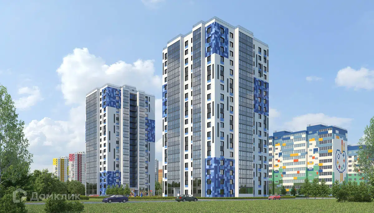 Купить 2-комнатную квартиру, 68.4 м² в ЖК Акварели Парк по адресу  Республика Татарстан, Зеленодольск, проспект Строителей, 6, недорого –  Домклик