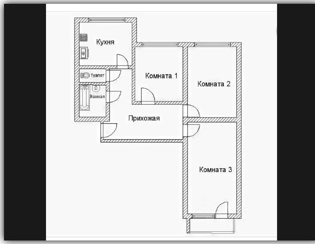 Купить 3-комнатную квартиру, 75 м² по адресу Москва, улица Раменки, 9 ...