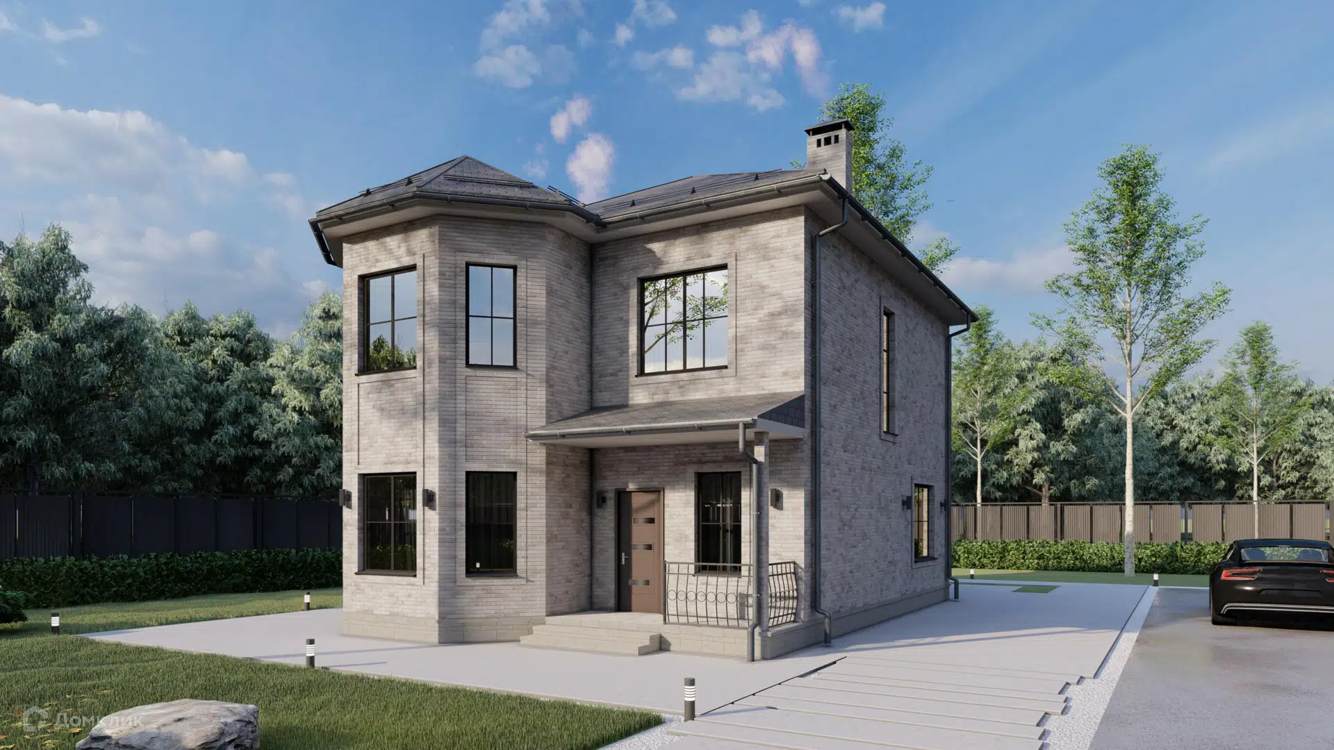 Проект дома «ПР 08-22/02» компании Ритм - строительная компания из ...