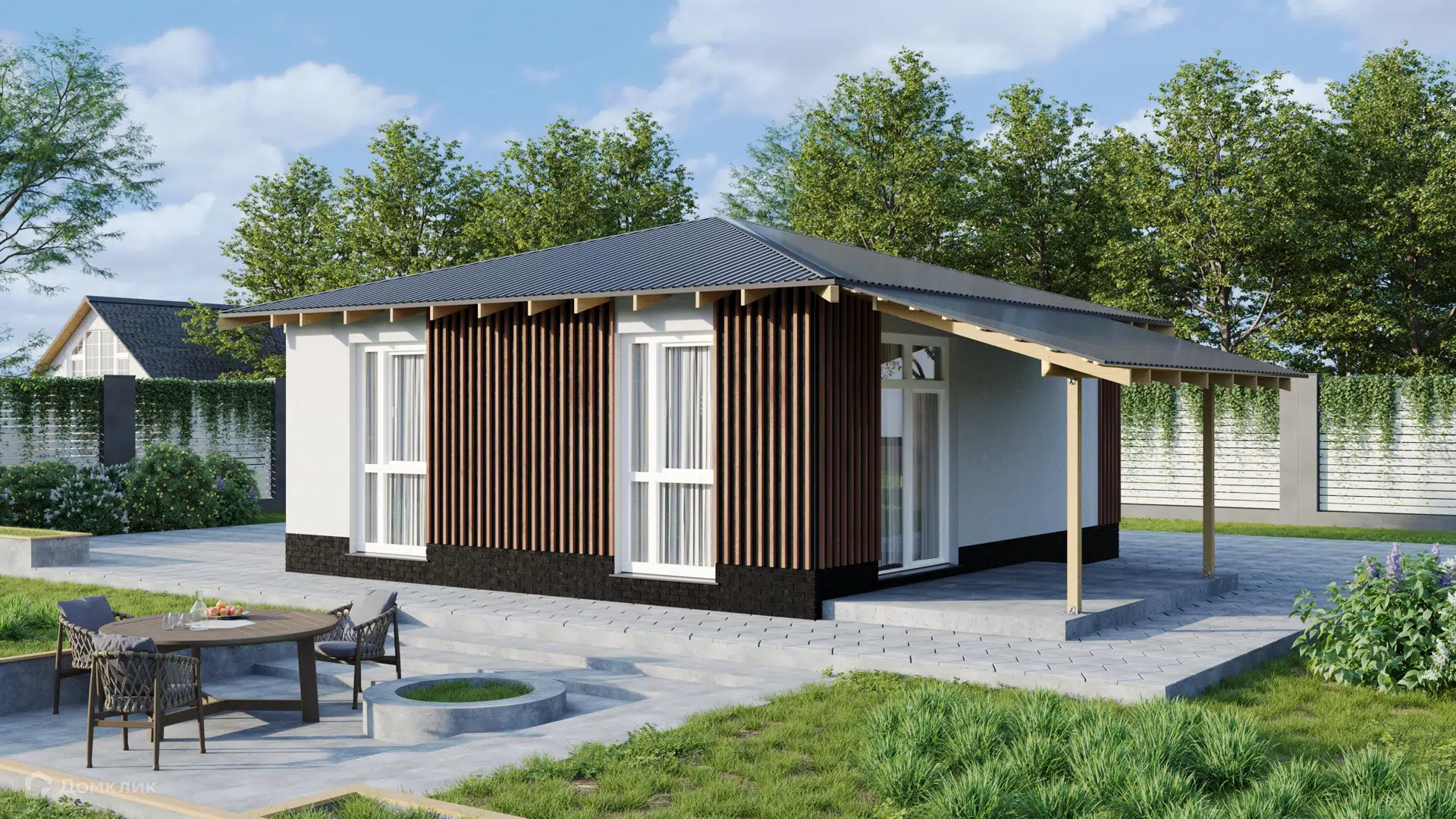 Проект дома «Проект 71 Комфорт» компании ООО Инжиниринг-Строй из ...