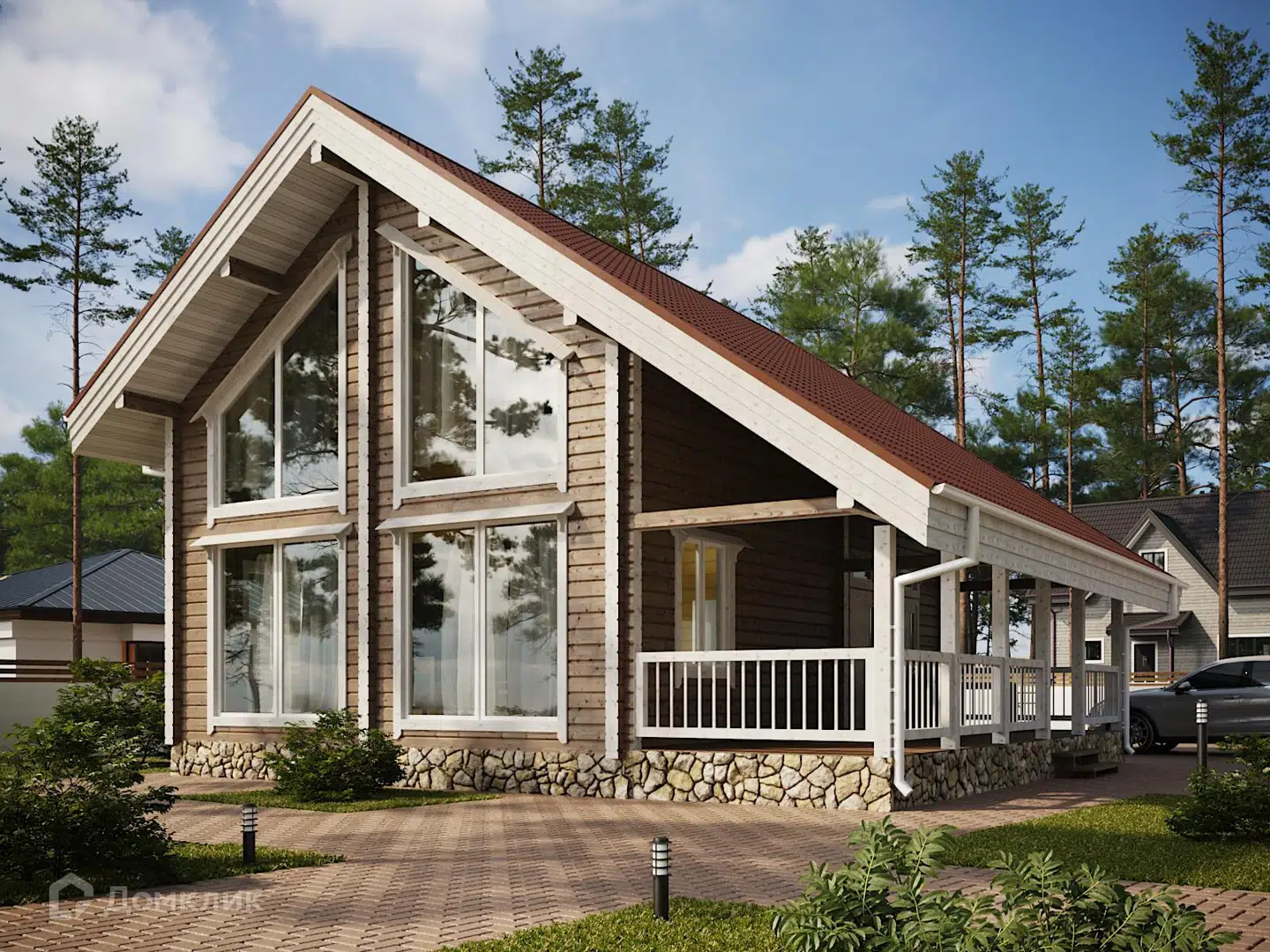 Проект дома «ИЖД-158» компании «ООО «ГУД-ПАЙН»» из материала Клееный ...