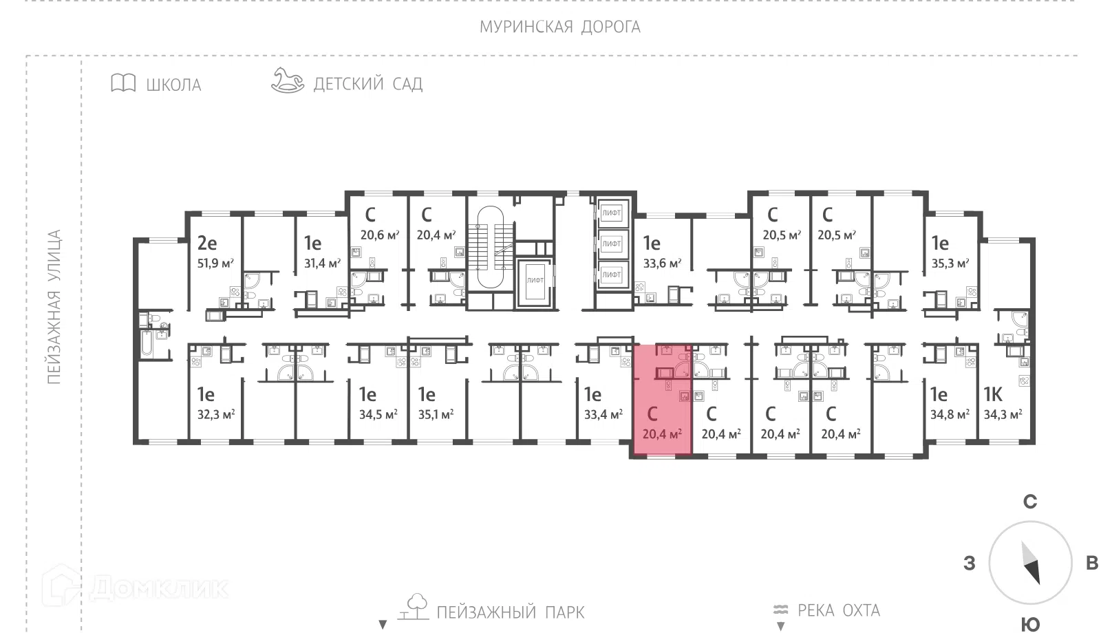 Фото Пейзажный квартал