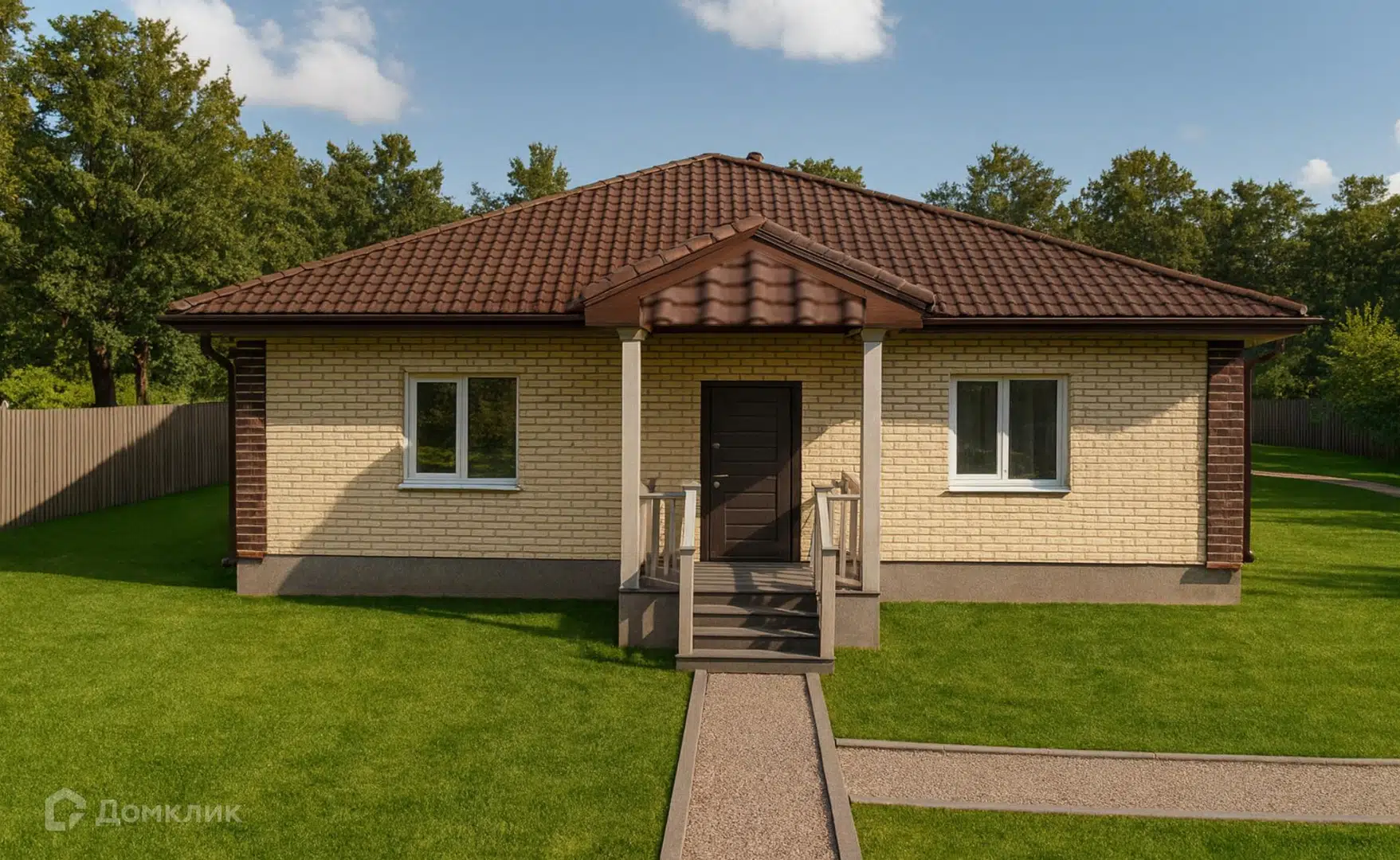 Проект дома «нм-95» компании ИП Друшлякова Наталья Павловна из материала Газосиликатные блоки площадью 95.5м² под ключ за 10398000₽ в Донецке | 1 этаж, 3 спальни, 2 санузла – Домклик