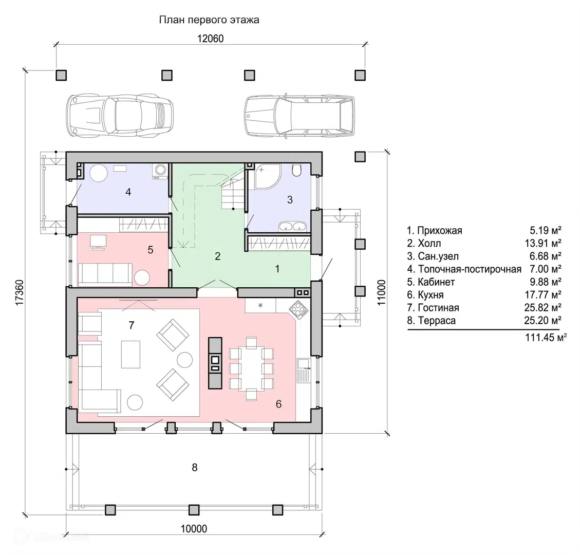 Планировка 1 этаж этажа