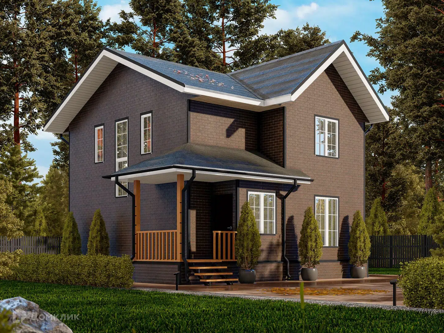 Проект дома «Проект "Гамма"» компании Альфа SIP из материала SIP-панели площадью 130м² под ключ за 3805158₽ в Донецке | 2 этажа, 4 спальни, 2 санузла – Домклик