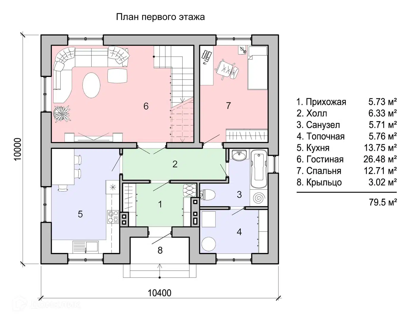 Планировка 1 этаж этажа