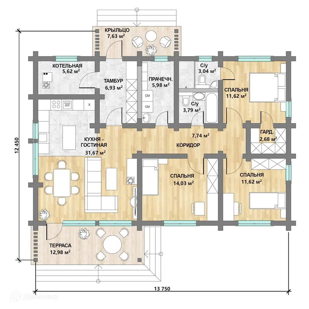 Планировка 1 этаж этажа