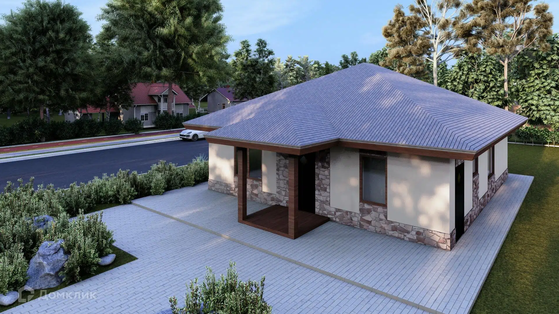 Проект дома «Семейный-комфорт» компании ООО СЗ «АЛЬФАСТРОЙ ИЖС» из материала Газобетонные блоки площадью 86.2м² под ключ за 7510000₽ в Донецке | 1 этаж, 3 спальни, 1 санузел – Домклик