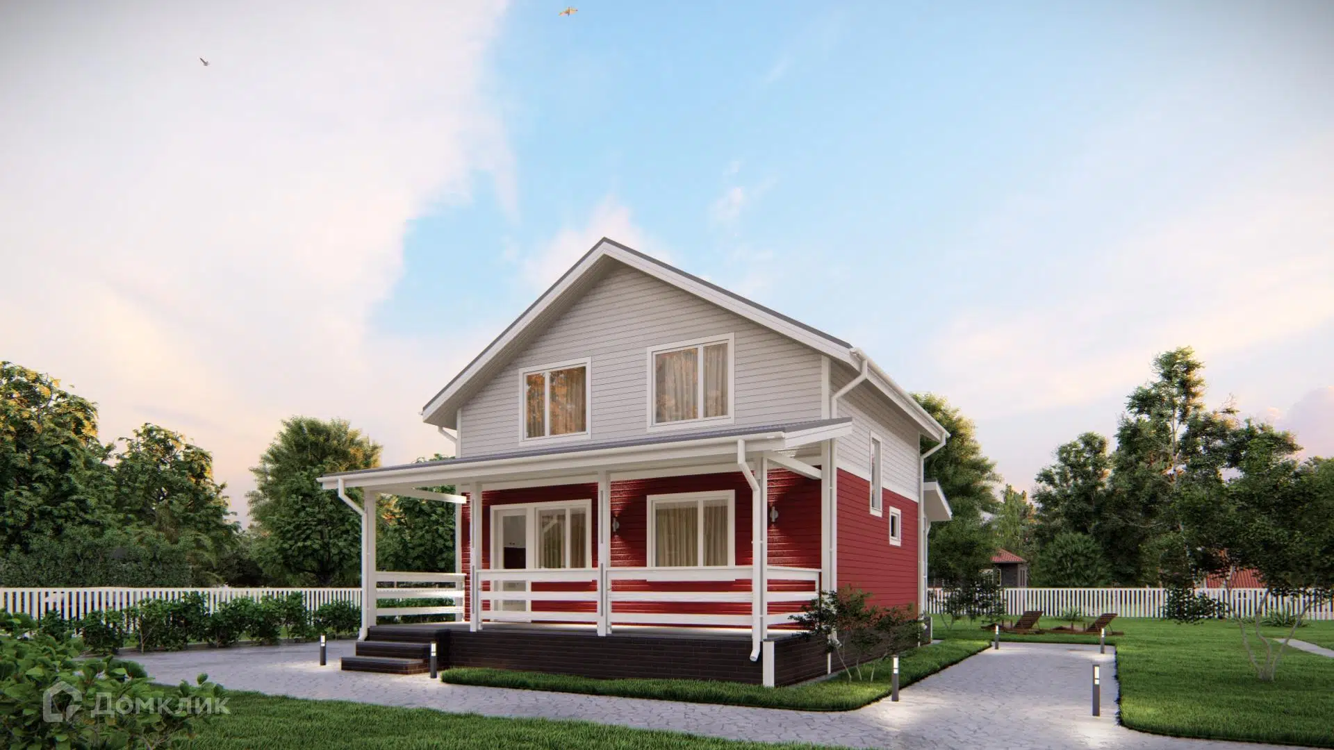 Проект дома «Шведский 117» компании Авангард Строй из материала Каркасный дом площадью 117м² под ключ за 4118000₽ в Донецке | 2 этажа, 3 спальни, 2 санузла – Домклик