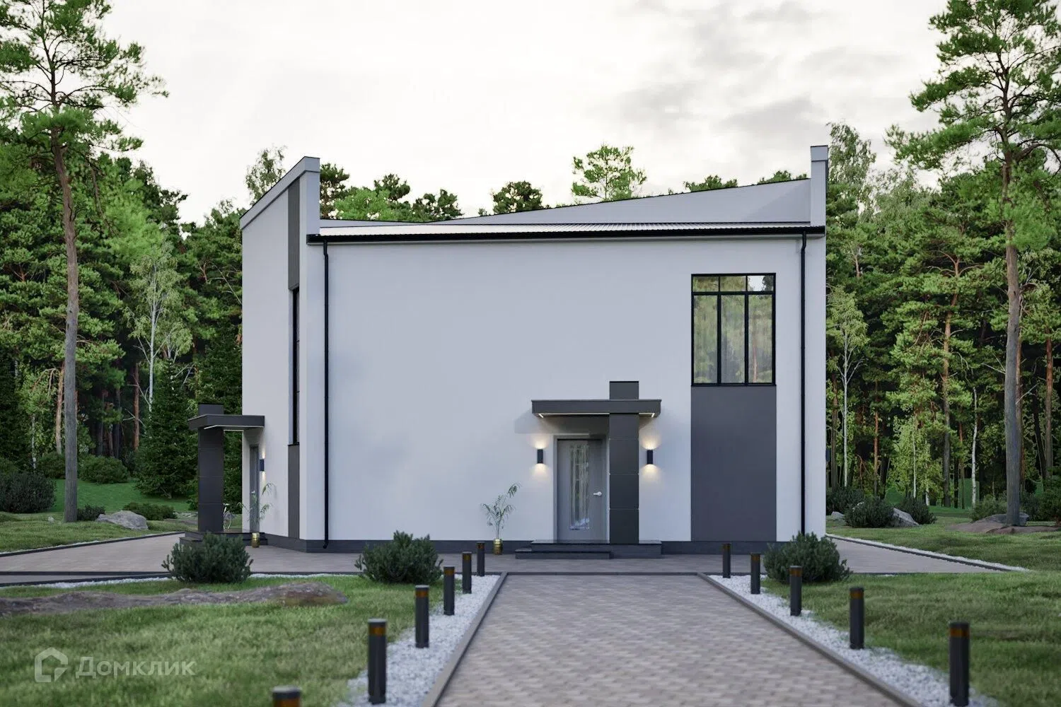 Проект дома «P-H Нагорный» компании Perfect House г. Ханты-Мансийск из материала Газобетонные блоки площадью 100м² под ключ за 6325000₽ в Луганске | 2 этажа, 4 спальни, 2 санузла – Домклик