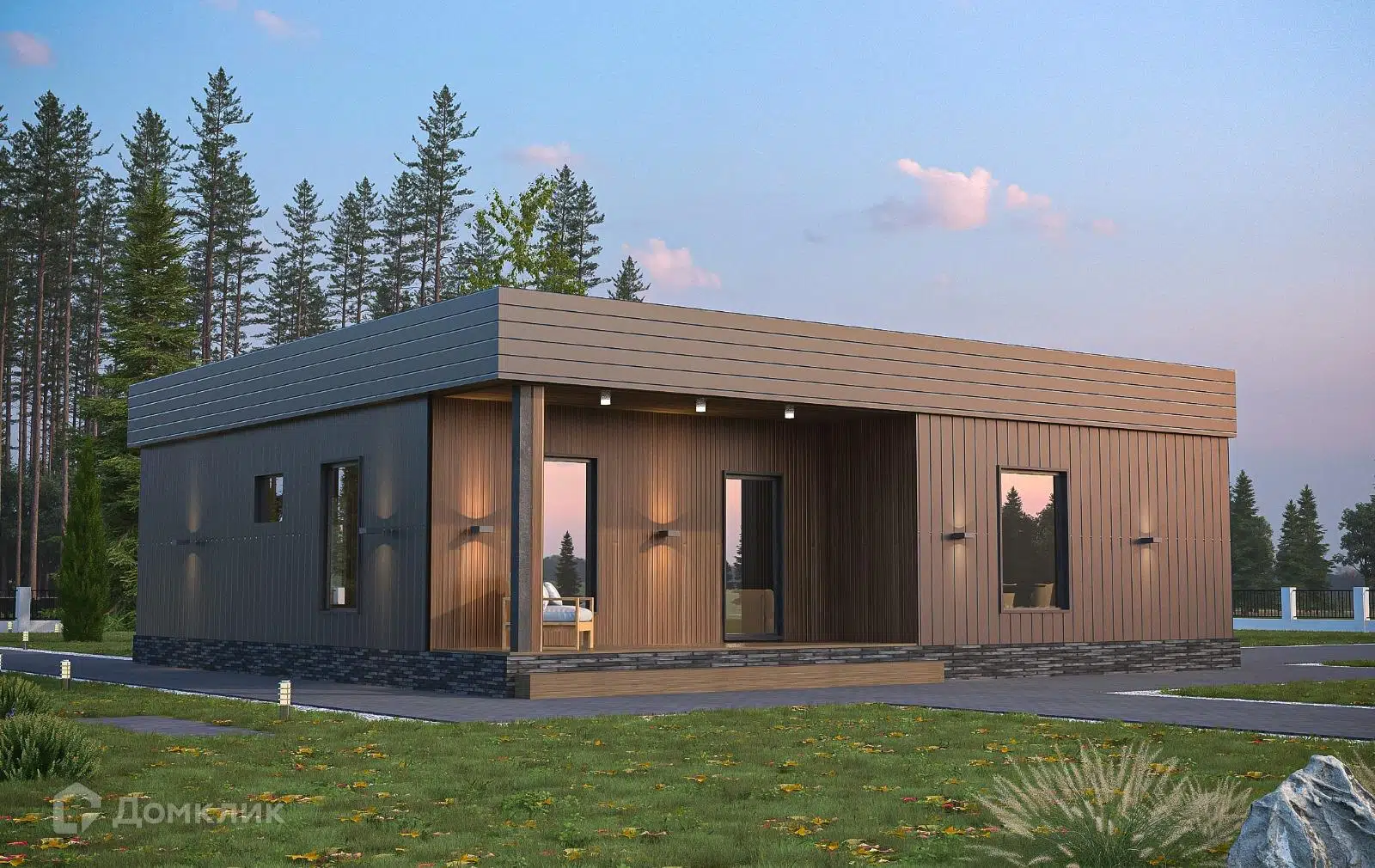Проект дома «Вега 10х11» компании Азбука Дома из материала Каркасный дом площадью 98.7м² под ключ за 3855523₽ в Донецке | 1 этаж, 3 спальни, 2 санузла – Домклик