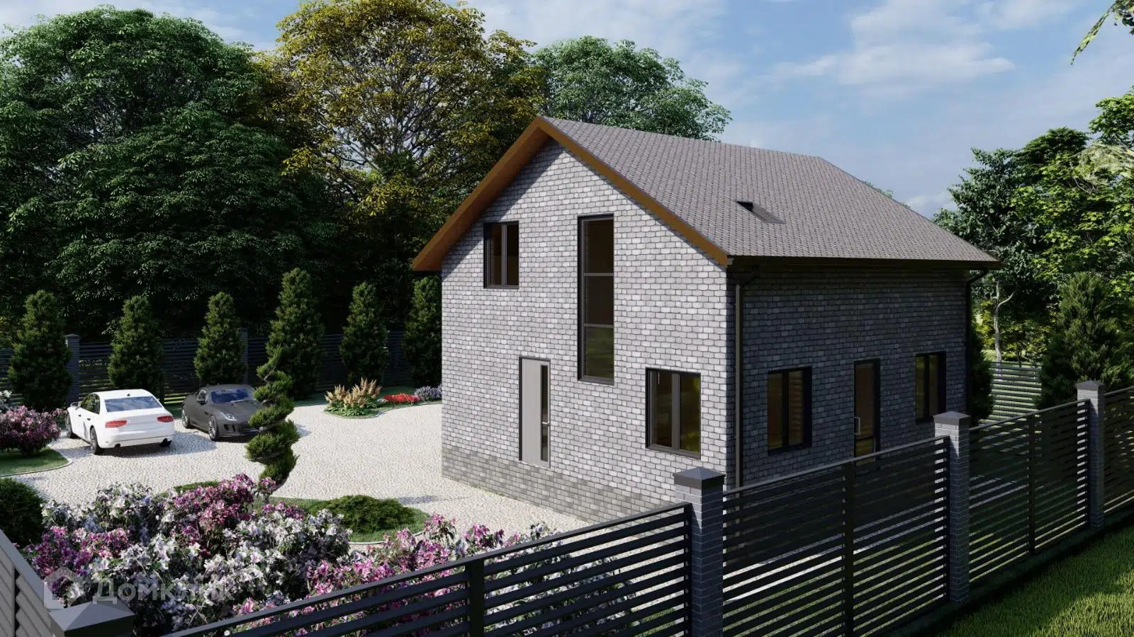 Проект дома «Александрия» компании СипПрофстрой из материала SIP-панели площадью 172м² под ключ за 6900000₽ в Луганске | 2 этажа, 4 спальни, 2 санузла – Домклик