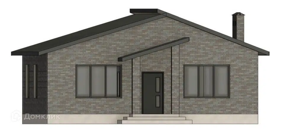 Проект дома «Семейный 110» компании ИП Бережной Александр из материала Газобетонные блоки площадью 108.33м² под ключ за 6270000₽ в Донецке | 1 этаж, 3 спальни, 2 санузла – Домклик