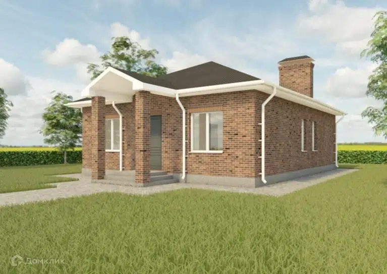 Проект дома «С3» компании ДомСтрой из материала Кирпич площадью 92.35м² под ключ за 4800000₽ в Донецке | 1 этаж, 3 спальни, 1 санузел – Домклик