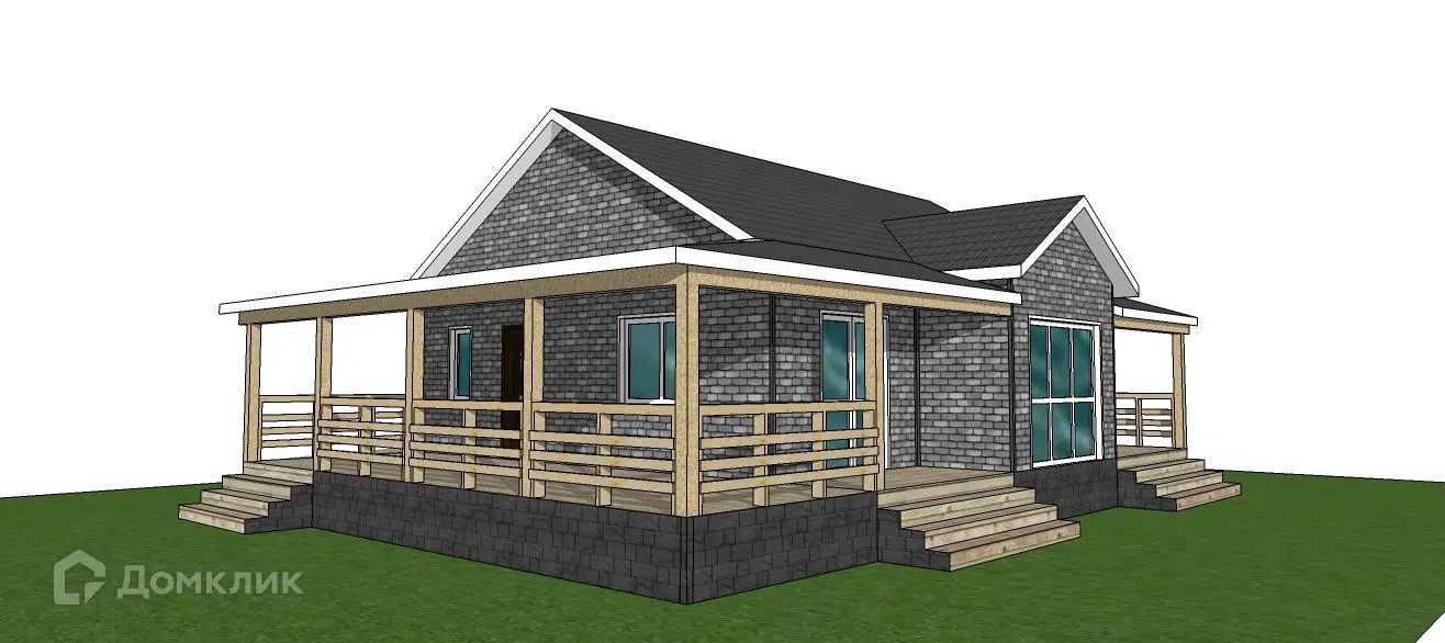 Проект дома «ССК-112 ШО» компании ССК-ДОМ из материала Каркасный дом площадью 112.3м² под ключ за 4344000₽ в Донецке | 1 этаж, 3 спальни, 1 санузел – Домклик