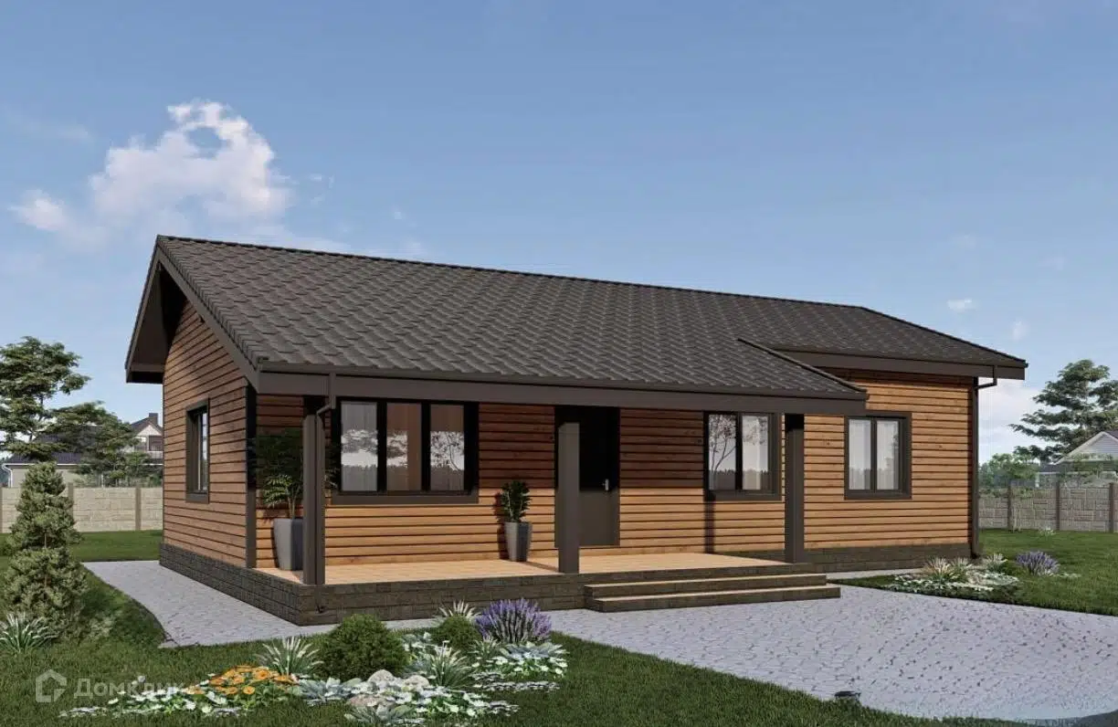 Проект дома «ДОМ МЕЧТЫ 9» компании ДОМ МЕЧТЫ из материала Каркасный дом площадью 95м² под ключ за 5280000₽ в Луганске | 1 этаж, 3 спальни, 1 санузел – Домклик