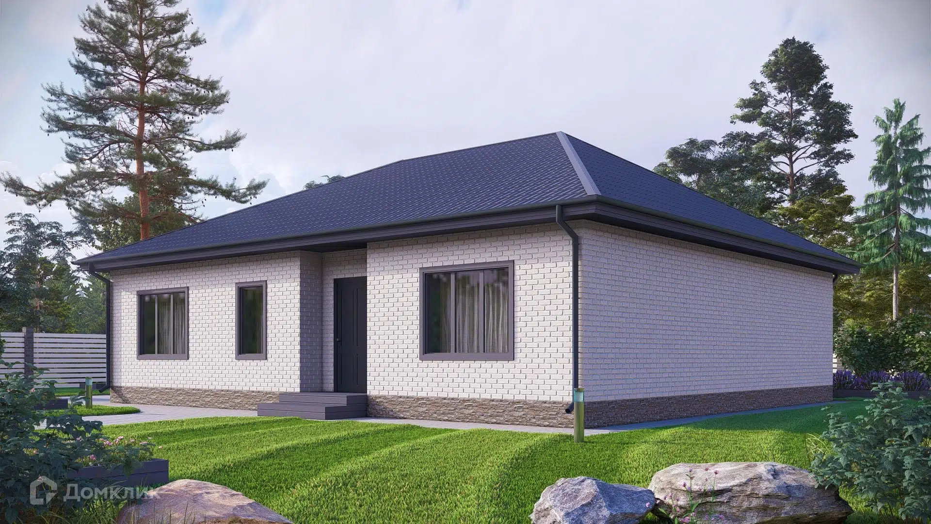 Проект дома «Стиль L122» компании Жилстройгрупп из материала Газосиликатные блоки площадью 122м² под ключ за 6364000₽ в Донецке | 1 этаж, 3 спальни, 2 санузла – Домклик