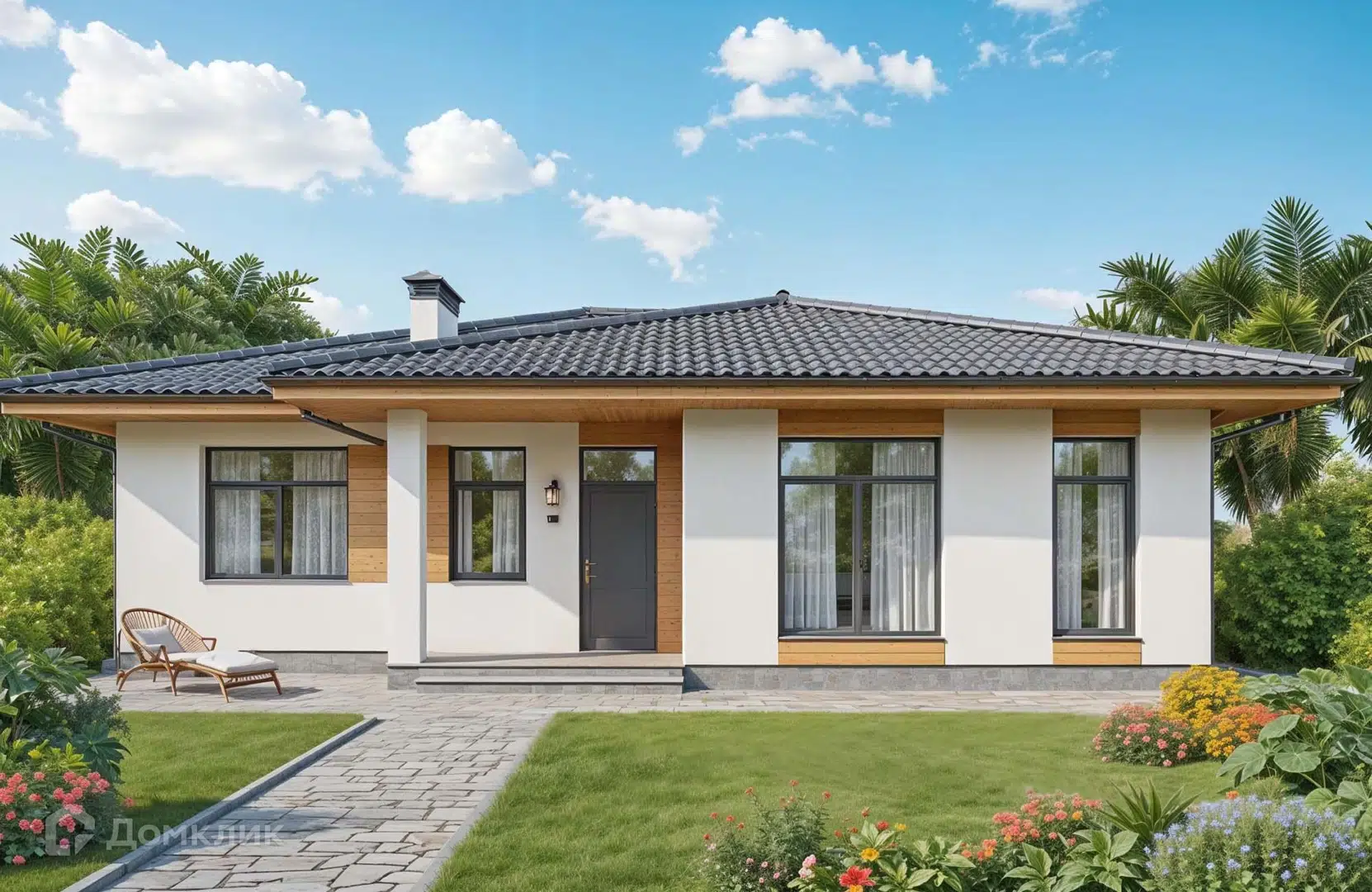 Проект дома «Проект №421» компании Новация из материала Керамические блоки площадью 120м² под ключ за 7100000₽ в Донецке | 1 этаж, 3 спальни, 2 санузла – Домклик