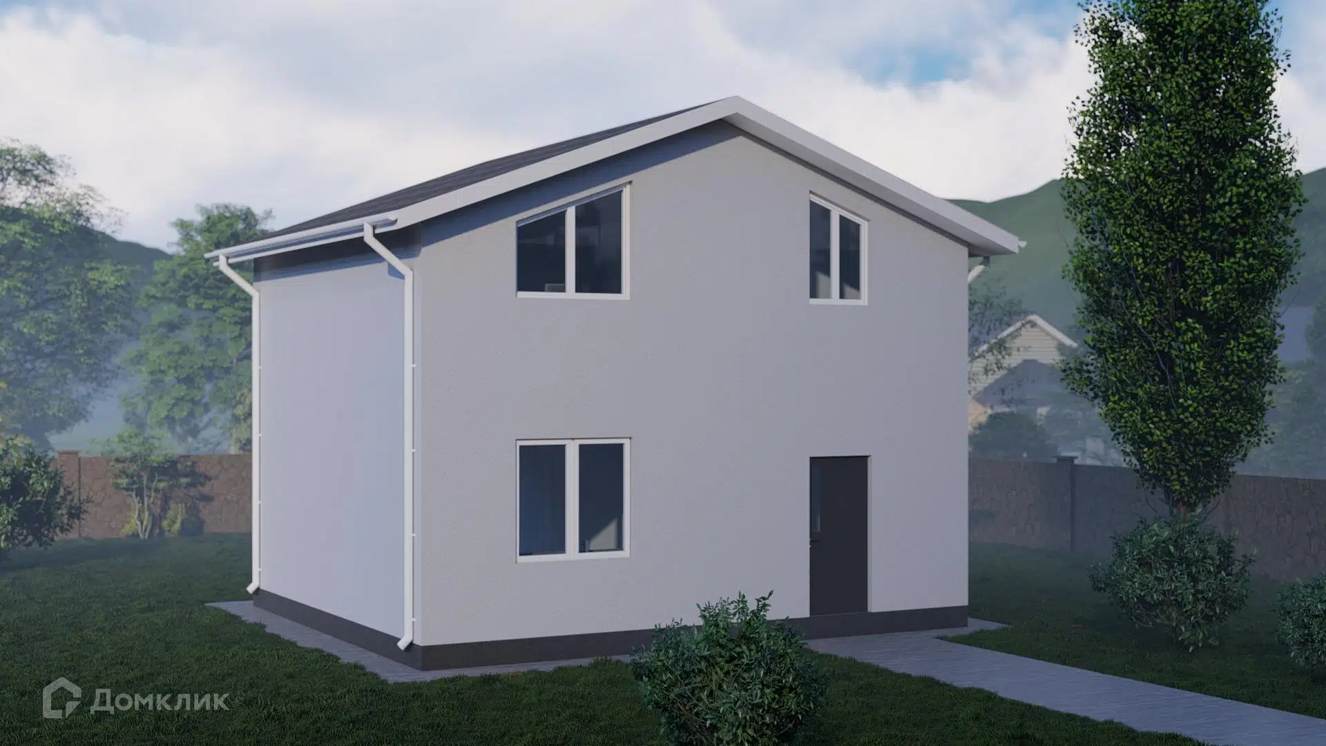 Проект дома «Рассветный» компании Сапфир из материала Газобетонные блоки площадью 95.5м² под ключ за 5615000₽ в Донецке | 2 этажа, 4 спальни, 2 санузла – Домклик