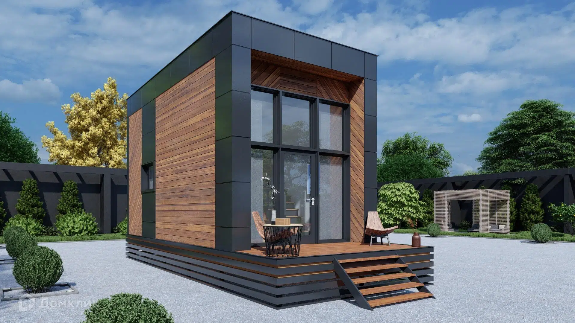 Проект дома «Двухэтажный МД-52» компании МАГАЗИН ДОМОВ из материала SIP-панели площадью 31.9м² под ключ за 4223000₽ в Донецке | 2 этажа, 1 спальня, 1 санузел – Домклик