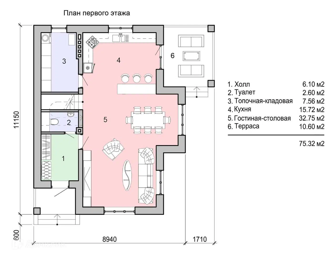 Планировка 1 этаж этажа