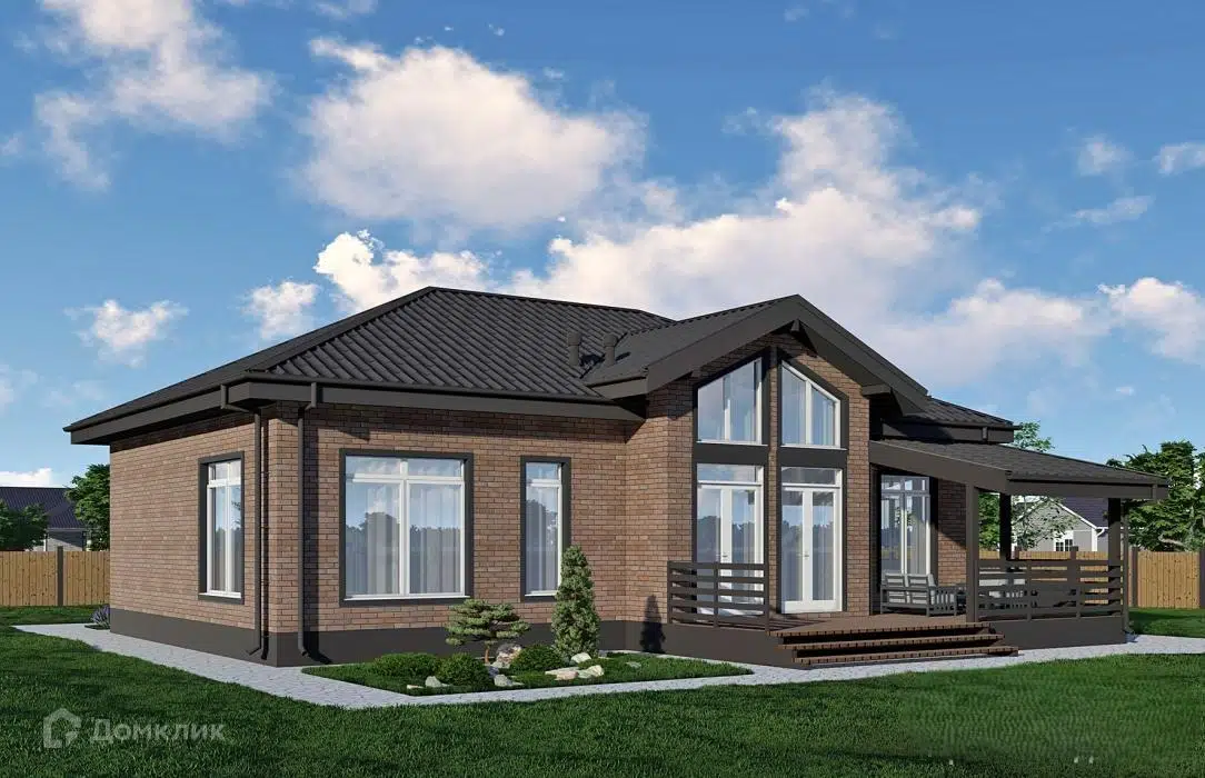 Проект дома «Проект КС 121» компании Дом строй Плюс из материала Кирпич площадью 121.27м² под ключ за 7018000₽ в Донецке | 1 этаж, 3 спальни, 2 санузла – Домклик