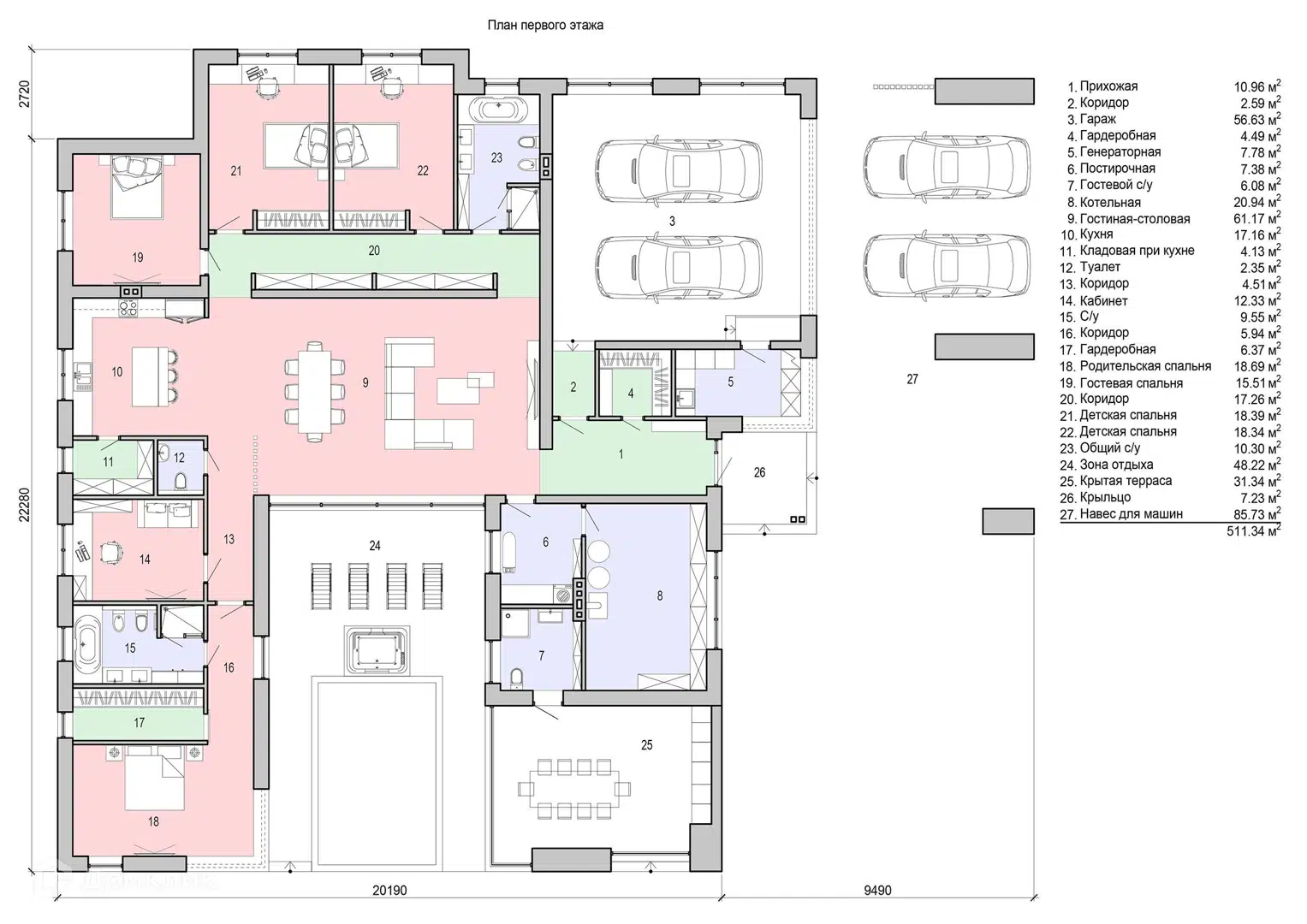 Планировка 1 этаж этажа