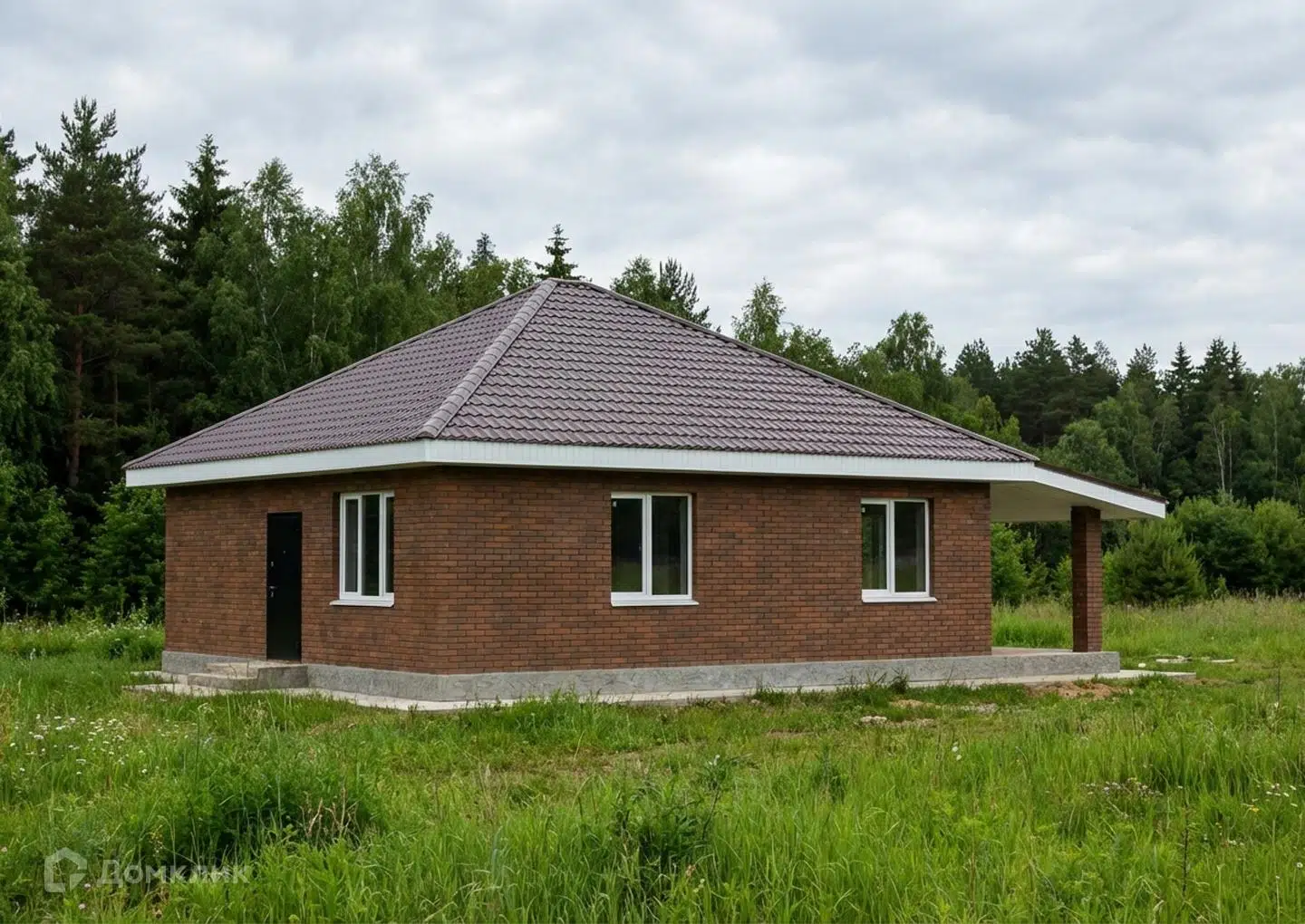 Проект дома «JG75» компании Строительство малоэтажных домов из материала Газобетонные блоки площадью 75м² под ключ за 5500000₽ в Луганске | 1 этаж, 2 спальни, 1 санузел – Домклик