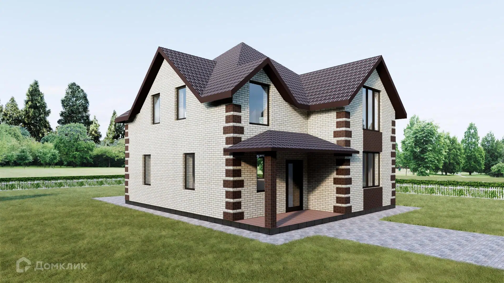 Проект дома «Дом 2-эт 135 м2» компании СК «СтройЭкоГарант» из материала Газосиликатные блоки площадью 135м² под ключ за 9350000₽ в Луганске | 2 этажа, 3 спальни, 3 санузла – Домклик